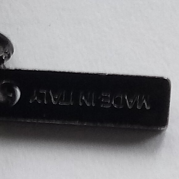 Burberry Leather Wrap Bracelet black bronze made in Italy - Picture 3 of 6